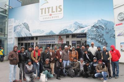WWTFE delegation at Titlis, Engelberg, Switzerland